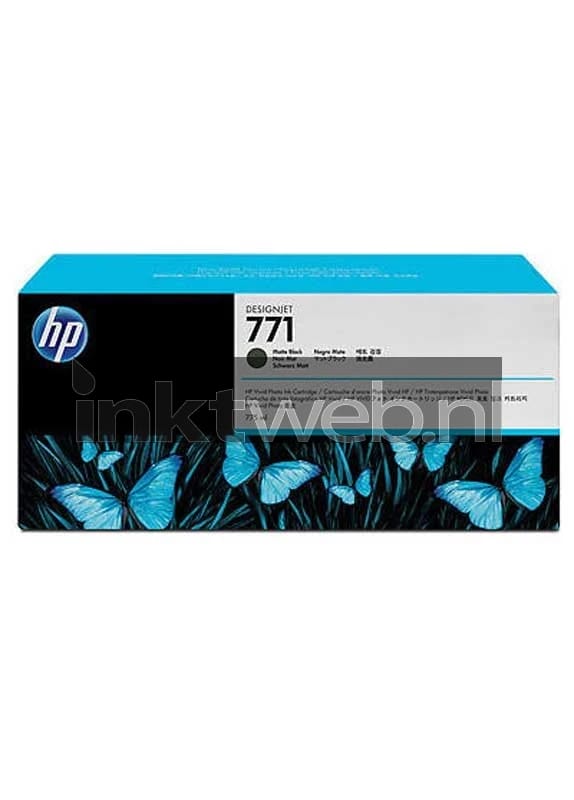 HP 771 3-pack mat zwart (Origineel)