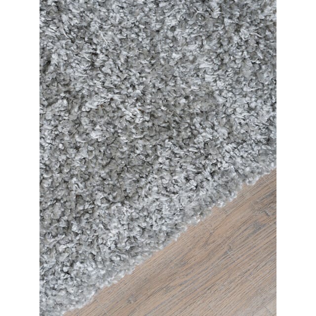 Vloerkleed Buddy Grey 240 x 340 cm - Hoogpolig Vloerkleed – Modern / Japandi Design