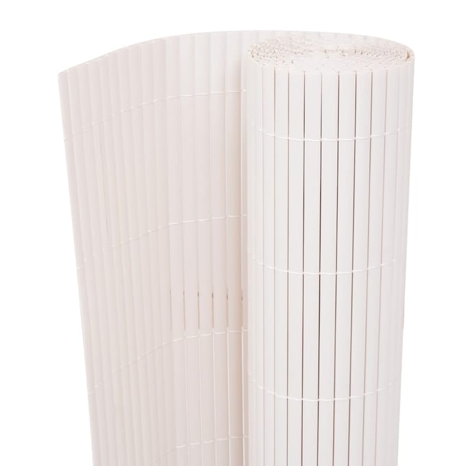 vidaXL - Tuinafscheiding - dubbelzijdig - 90x300 - cm - wit