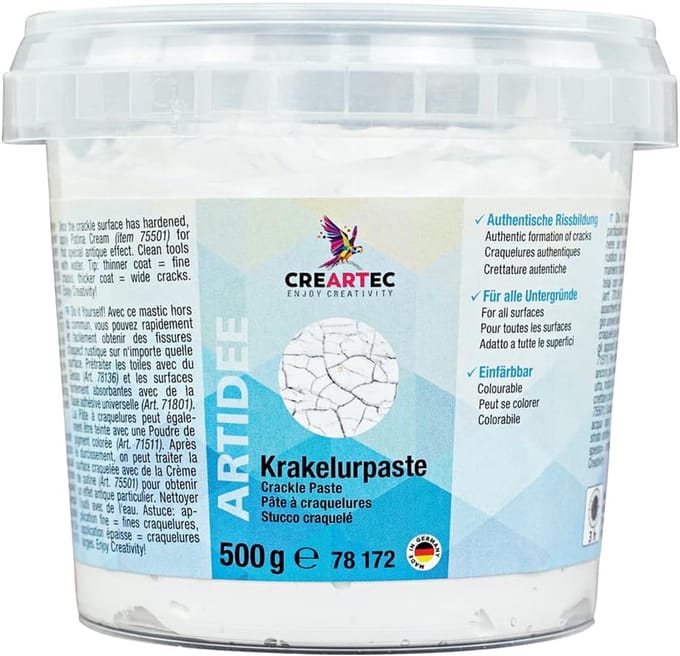 Krakelurpasta - Plamuurmassa - Antiek effect - Voor oppervlakken - 500 gram