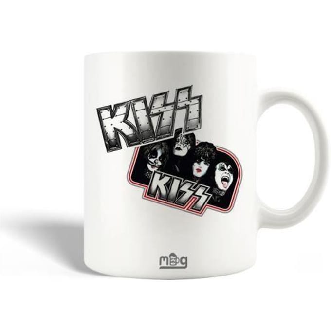 mok - KISS - Grijs - Keramiek - 30cl - Vaatwasmachinebestendig