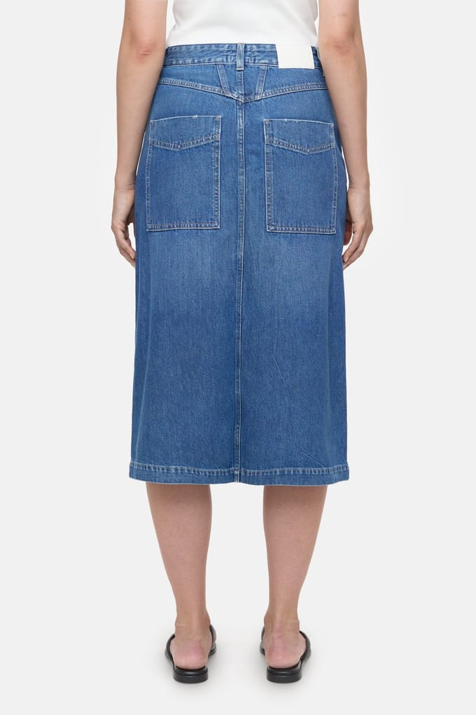 Closed Low Waist Skirt Mid Blue Größe: W28 | Midiröcke Outlet | Damen | Blau