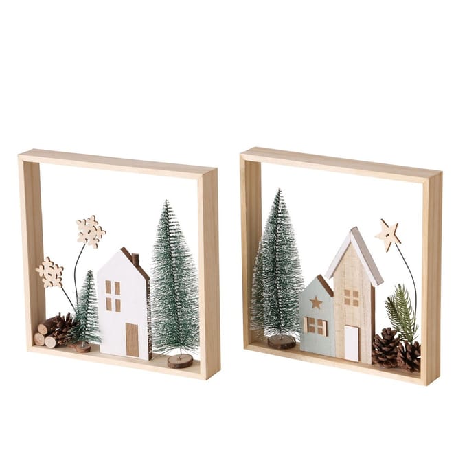 B. 2-delige set decoratieve display Gustaf - 2027068