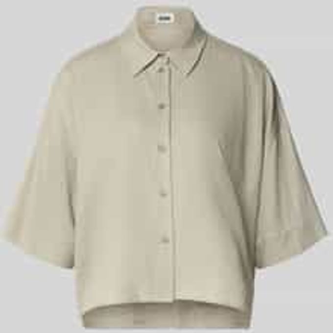 relaxed fit blouse van linnen-viscosemix