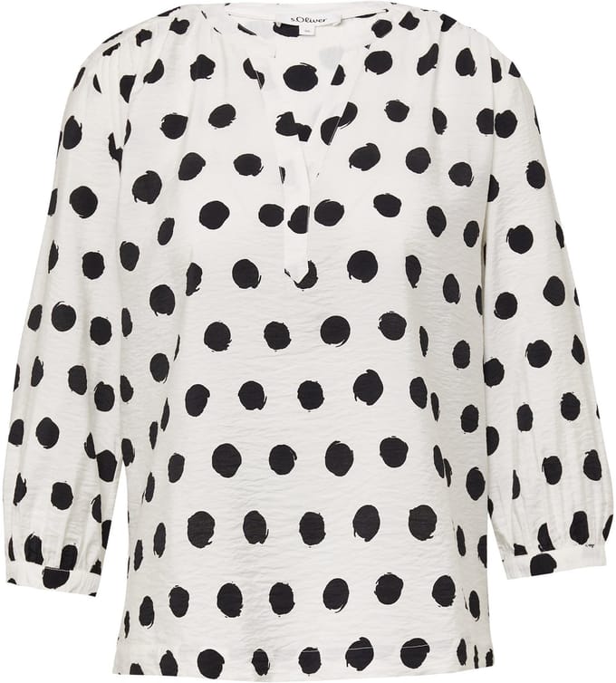 s.Oliver - female - Gestructureerde blouse van een viscosemix