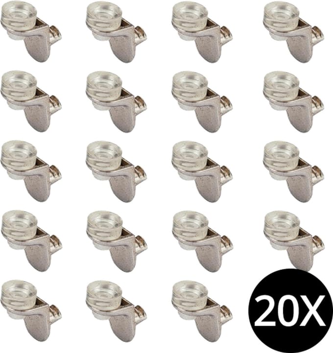 20 Legplankdragers transparante buffer 5mm