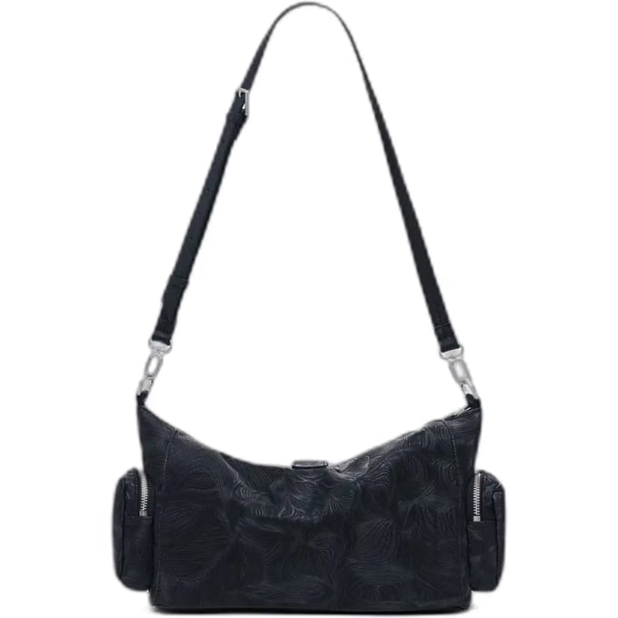 Desigual schoudertas handtas Moonstone Banaba Hand Bag Black zwart