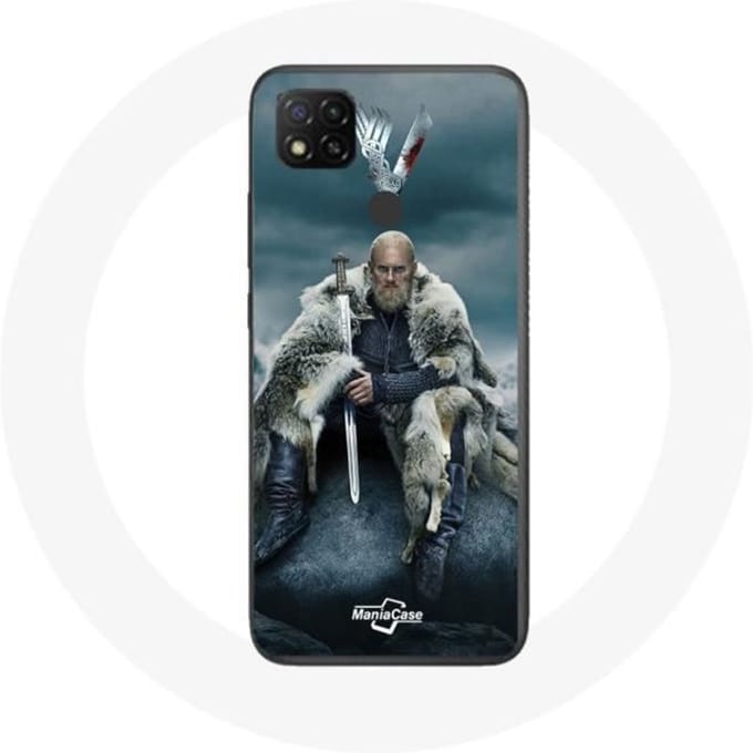 Coque - Xiaomi - Redmi 9C - Vikings - Ragnar Lothbrok - Gris - Souple gris
