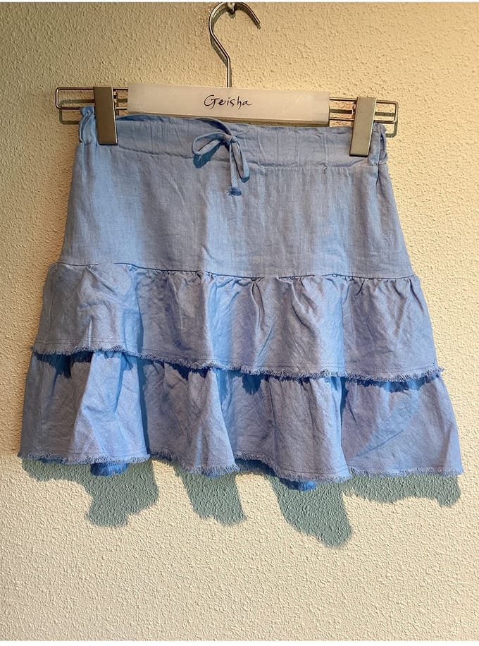 Geisha - Skirt ruffles - Blauw - Maat 152