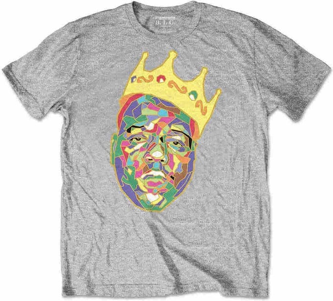 Biggie Smalls - Crown Kinder T-shirt - Kids tm 4 jaar - Grijs