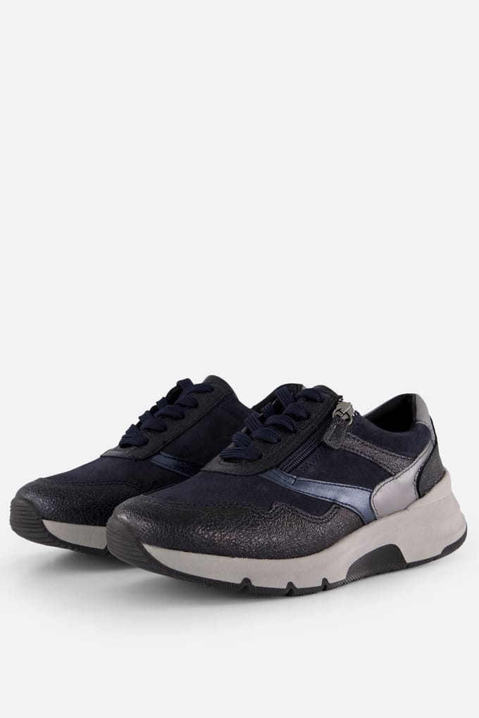 Feyn Feyn Jasmin Sneakers blauw Suède