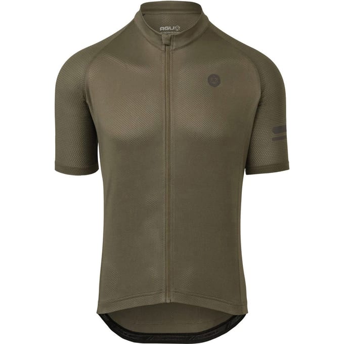 AGU Essential Fietsshirt Heren - Korte Mouwen - Army Green - Maat L