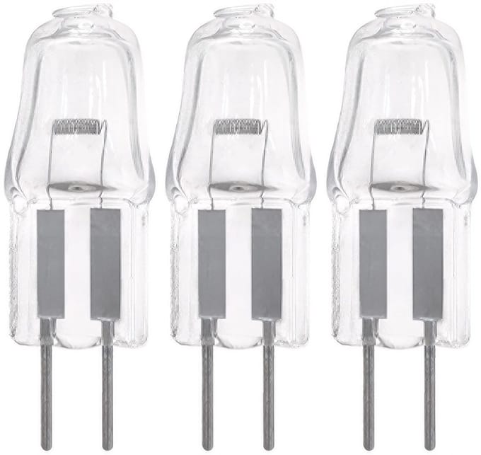 Modee 3 stuks G4 halogeenlampjes - 10W 12V - 101lm 3000K - Dimbaar