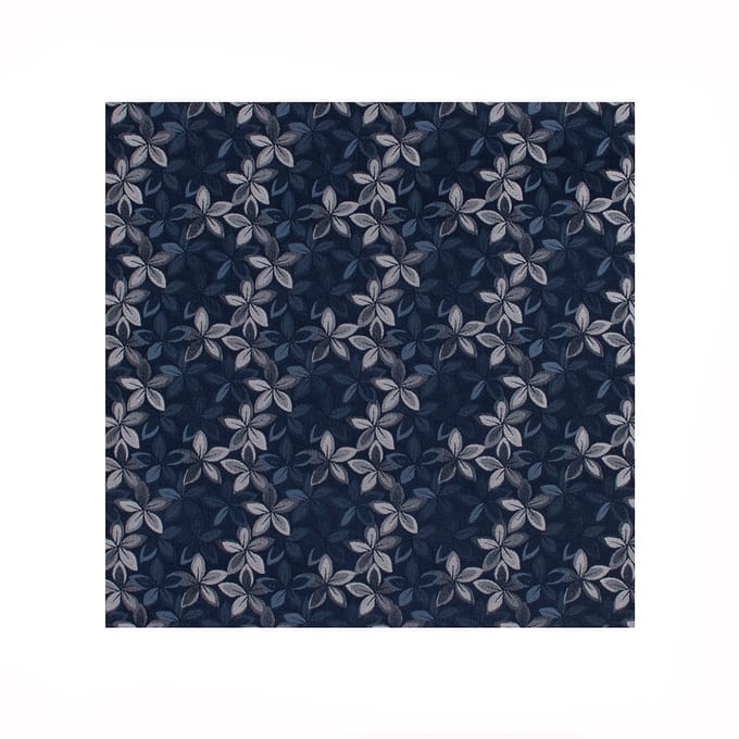 TRESANTI | EVANDER | Zijden pochet jasmijn | Navy