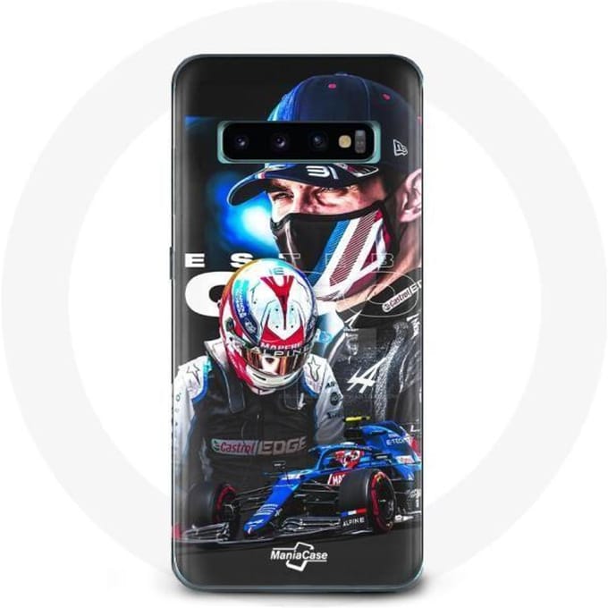 Coque - Formule 1 - Samsung Galaxy S10 - Souple - Noir - Esteban Ocon