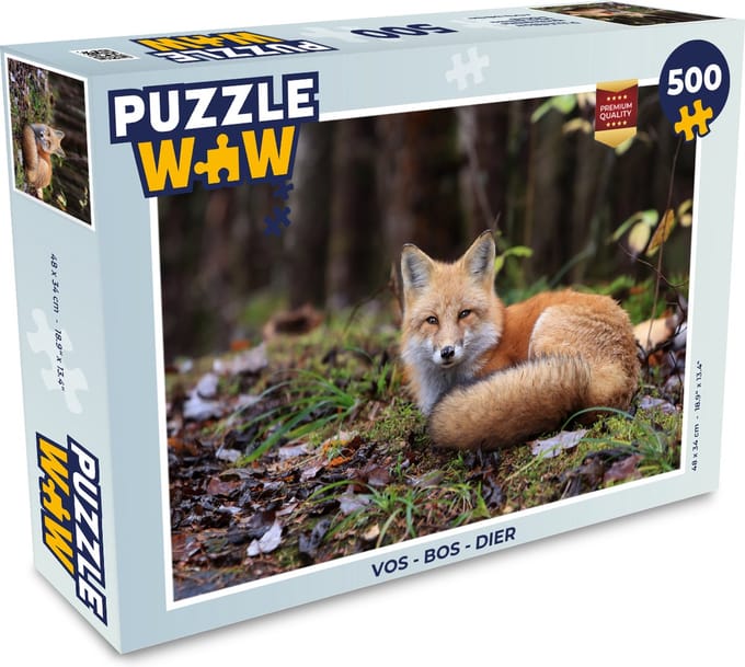 Puzzel Vos - Bos - Dier - Legpuzzel - Puzzel 500 stukjes