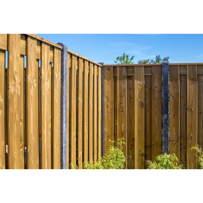 Intergard Hout beton schutting antraciet 200x190cm (per set)