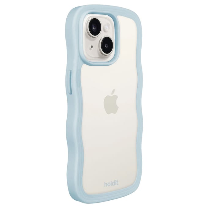 Holdit Wavy Case voor de Apple iPhone 17e / 16e / 15 / 14 / 13 - Mineral Blue
