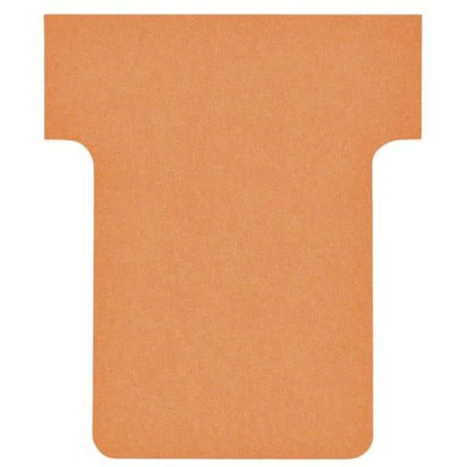 Nobo T-kaarten index 1,5, ft 53 x 45 cm, oranje, pak met 100 stuks