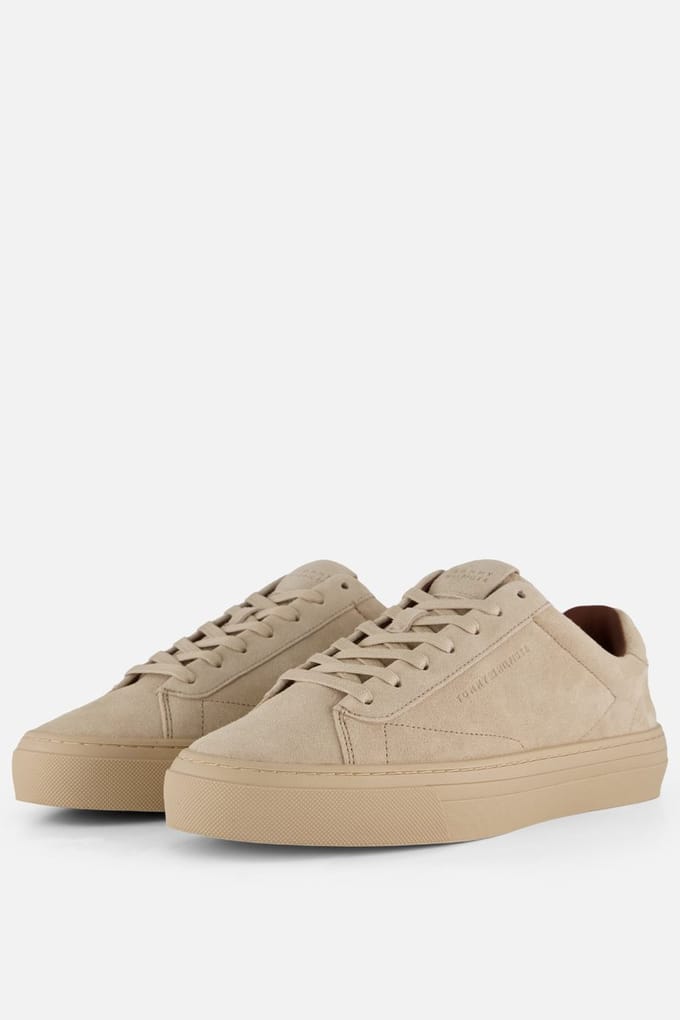 Tommy Hilfiger Tommy Hilfiger Park Premium Suède Sneakers beige