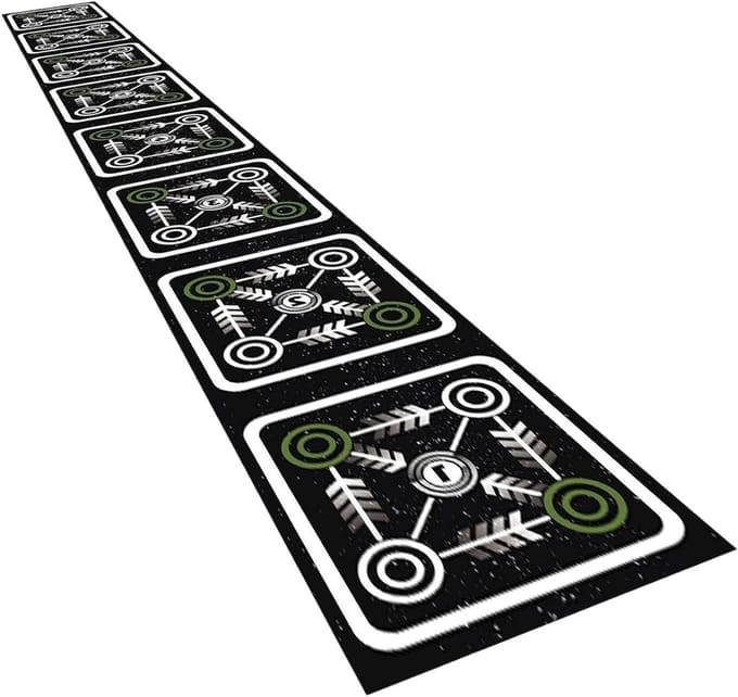 Coördinatieladder Mat - Trainingsladder - Sport Training - Antislip Ontwerp - 40 x 360 cm - Grijs