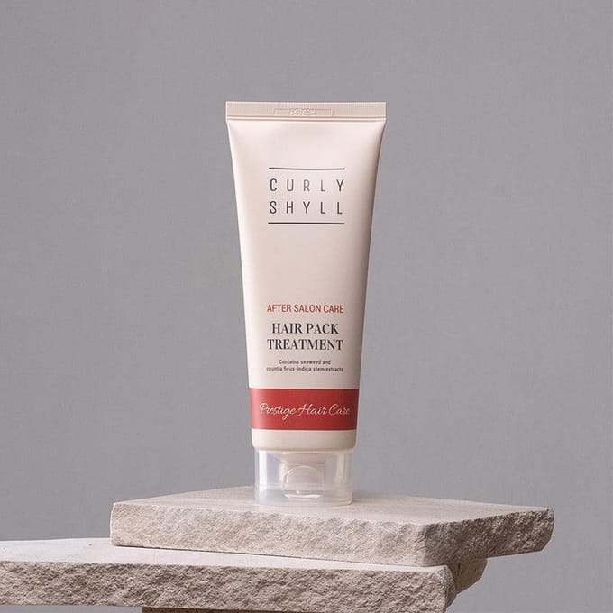 [CURLYSHYLL] After Salon Care Hair Pack Treatment 250ml white