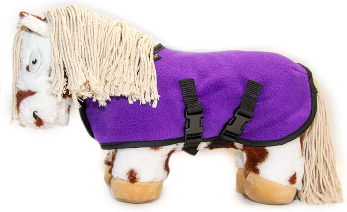 Crafty Ponies Fleecedeken Paars