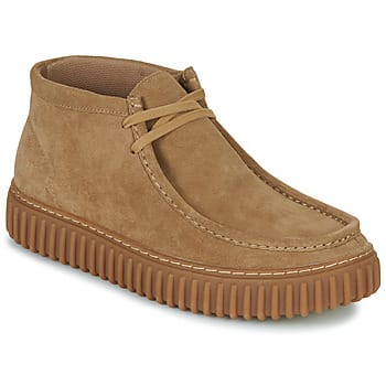 CLARKS Torhill Hi Heren Veterschoenen - Suede - Bruin