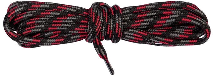 Bergal 0701 Bergschoen veter 120cm Zwart Grijs Rood