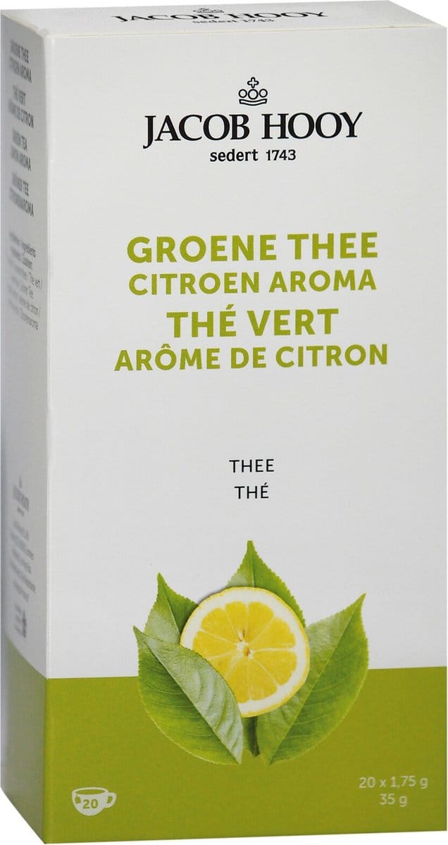 Jacob Hooy Groene Thee Met Lemon 20 stuks