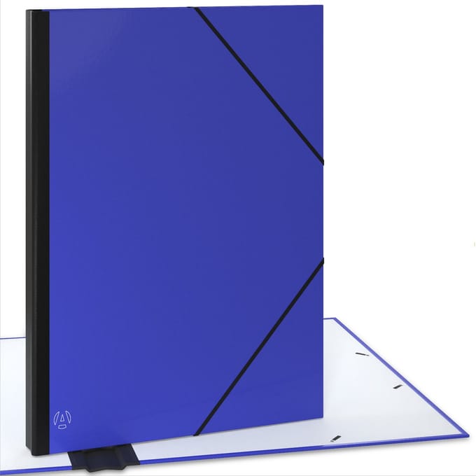 ACROPAQ Tekenmap A2 - 52 x 72 cm, XXL Groot, met Elastieken, Donderblauw