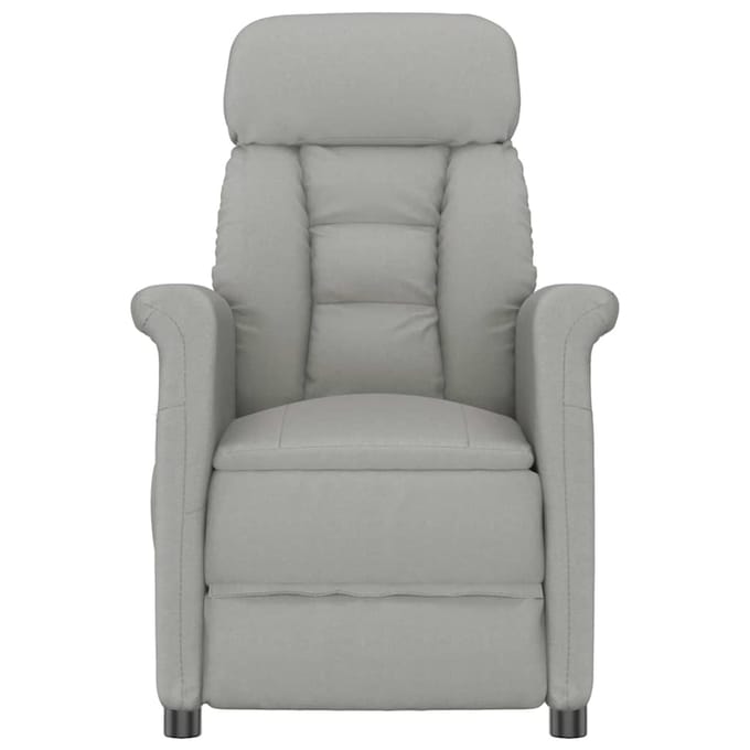 vidaXL - Massagestoel - Lichtgrijs - 70.5 - x - 96.5 - x - 95 - cm - Polyester