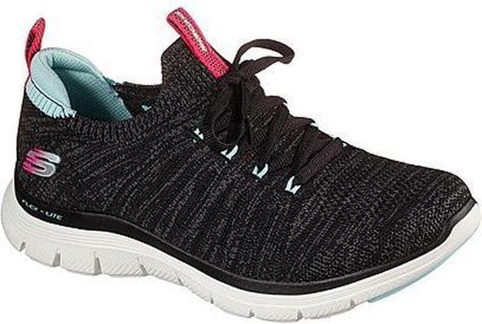 Skechers  - FLEX APPEAL 4.0-VICTORY LAP - Black/White - 38