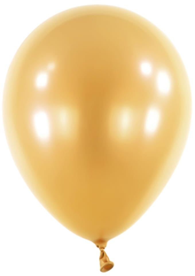 RIETHMULLER - 100 gouden metallic latex mini ballonnen 13 cm voor boog