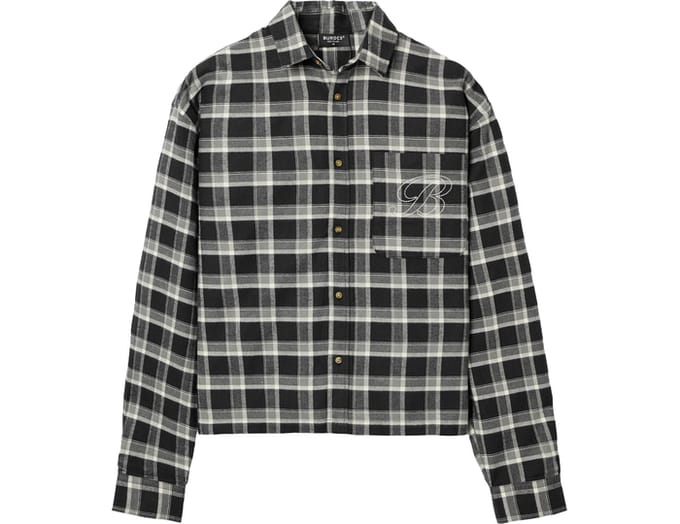 Burocs Checked Shirt Zwart
