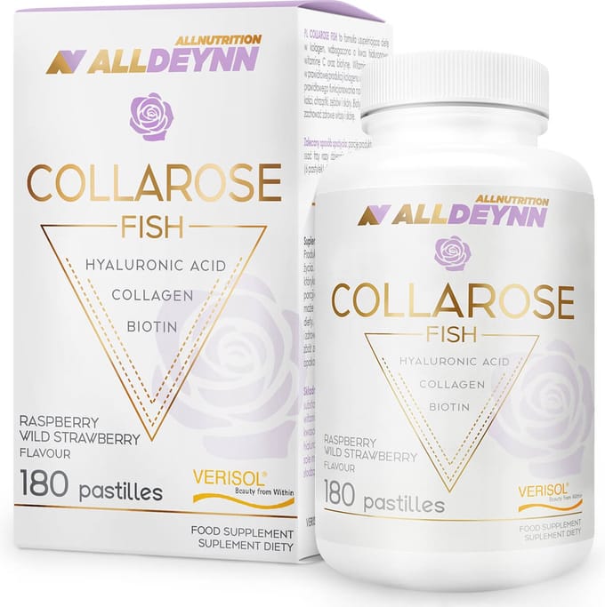 ALLDEYNN COLLAROSE Marine/Vis Kauwtabletten 180 – VERISOL® Viscollageen – Raspberry Wild Strawberry