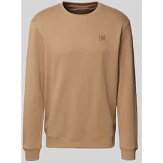 Sweatshirt met labeldetail