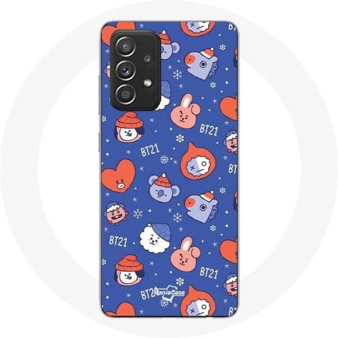 Coque pour Samsung Galaxy A52 BTS Bangtan Sonyeondan BT21 Noël 2023