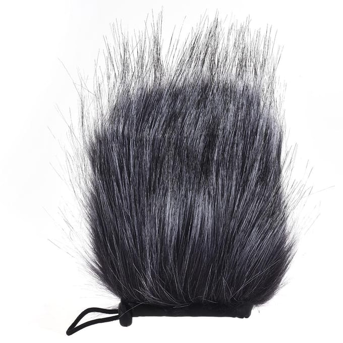 EY-M24 Furry Microphone extérieur pare-brise fourrure artificielle manchon vent