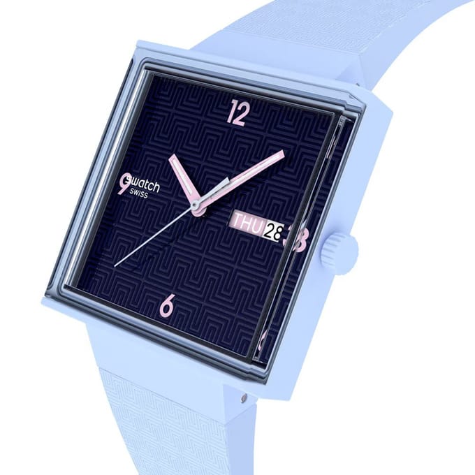 Swatch What If - Square SO34L701 Bright Angle Horloge