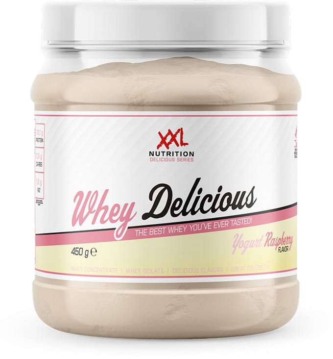 XXL Nutrition - Whey Delicious - Yoghurt Raspberry - Eiwitpoeder - 450 g