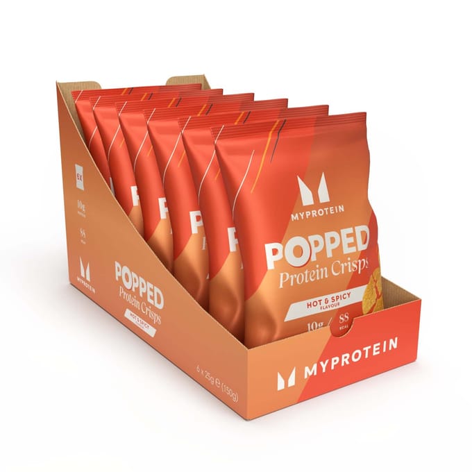 Gepofte eiwitchips - Hot & Spicy