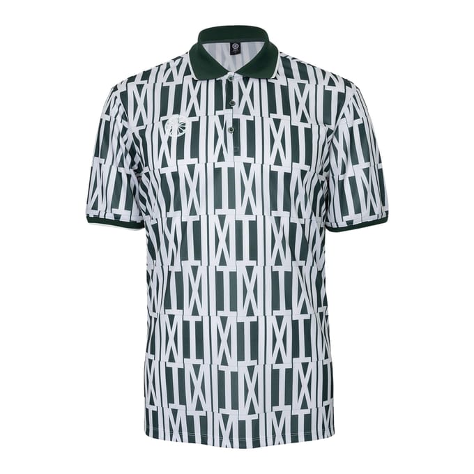 The Indian Maharadja Pique Printed Polo Heren - Maat M