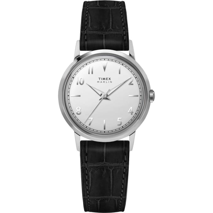 Timex Marlin TW2Y37600 Horloge - Leer - Zwart - Ø 34 mm