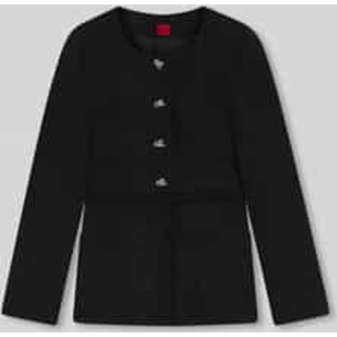 Shaped fit blazer van bouclé, model 'AFRANZI'
