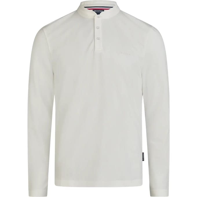 Pique polo met lange mouwen Hechter