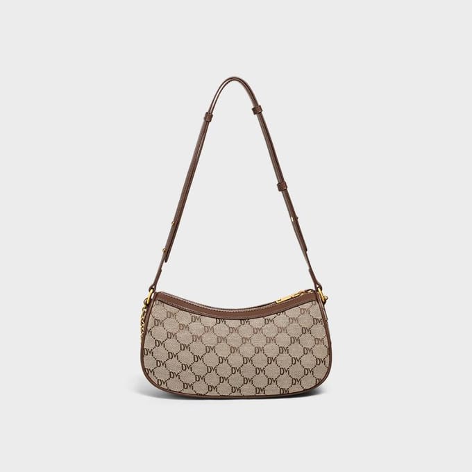 Tas Dames Tas Crossbody Grote Capaciteit Knödel Canvas Tas Schouder Commuter Tas brown