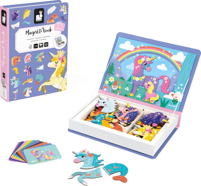 JANOD magneetboek eenhoorns 3jr+