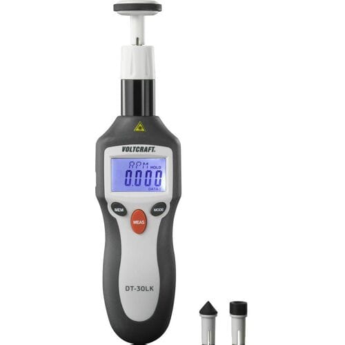 VOLTCRAFT DT-30LK Toerenteller Mechanisch, Optisch 2 - 20000 omw/min 2 - 200000 omw/min