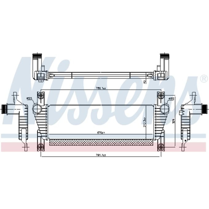 Intercooler NISSENS 961581